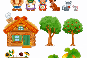 Персонажи к сказке "Репка"