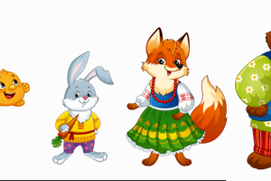 Персонажи к сказке "Колобок"