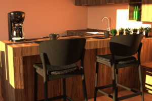 кухня-барная зона