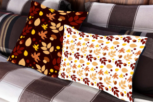 Спокойный осенний принт