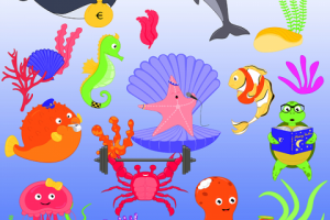 Забавный подводный мир