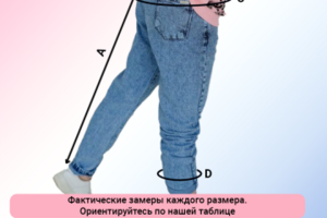 Инфографика для Вайлдбериз детские джинсы