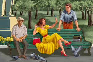 Селфи в стиле ретро