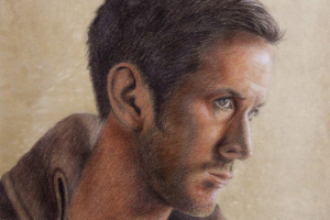 Портрет цветными карандашами