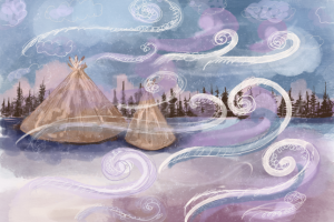 Иллюстрация фона для мультфильма