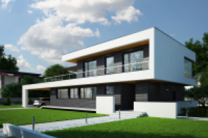 Коттедж из монолитного ж/б каркаса и блоков Ytong