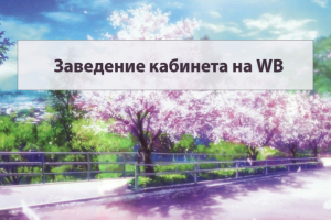 Заведение кабинета на WB