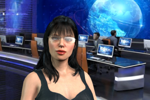 3d модель "Девушка в студии"