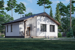 Дизайн экстерьера частного дома. Визуализация.