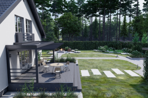 Дизайн фасада. Благоустройство.