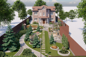 Концепция участка частного дома