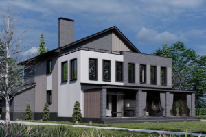 Дизайн фасадов загородного дома