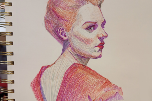 Женщина в красном