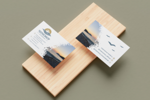 Визитка и логотип для гостиницы Черномор