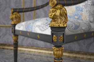 Кресло со львами