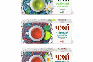 Дизайн линейки упаковки чая