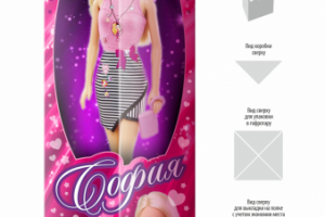 Концепт - тестовое задание упаковки для куклы