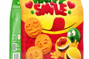 Дизайн упаковки печенья Happy Smile
