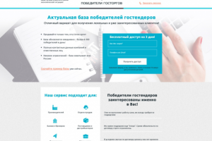Landing Page - Сервис для госторгов