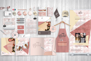 Фирменый стиль для  Brow бара