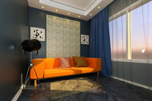 Визуализация балкона переделанного в комнату