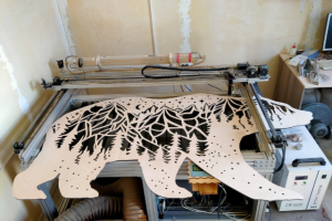 Картина медведя для ресторана