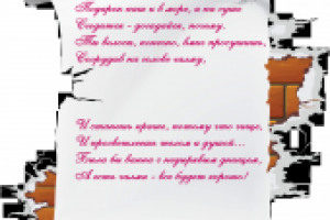 шуточный стих - описание подарка