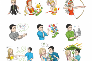 Набор стикеров