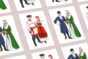 Персонажи в национальных костюмах