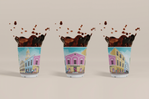 Большой стаканчик кофе