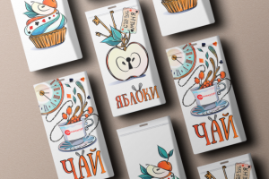 Упаковка чая и сладостей