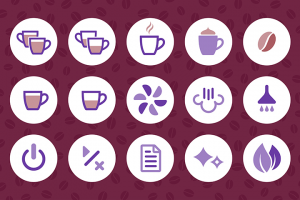 Пиктограммы для кофе-машины