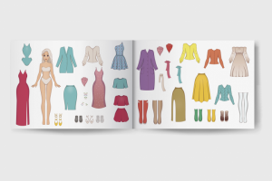 Векторные иллюстрации для детской книжки-наклейки