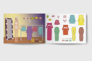 Иллюстрации для детской книжки-наклейки