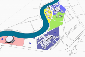 3Д-схема комплекса зданий.