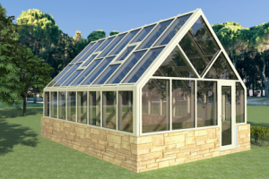 Визуализация теплицы из алюминиевого профиля