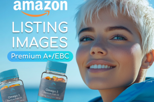 Дизайн карточек для Amazon магазина, Бады, Омега3