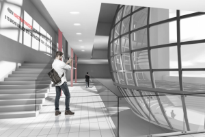 Концептуальная визуализация интерьера музея