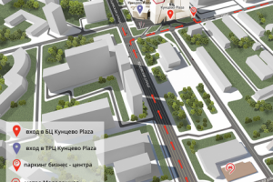 3д визуализация карты проезда к ТРЦ