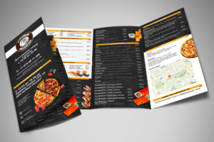 Разработка дизайна меню доставки пиццы и суши, Евпатория
