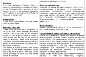 Текст про алкогольные напитки (для туристического сайта)