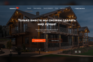 Разработка дизайн-макета для строительной компании "Премиум 29"