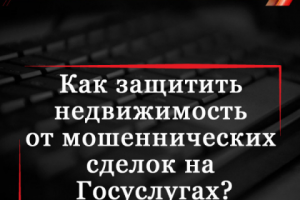 Как защитить недвижимость от мошеннических сделок на Госуслугах?