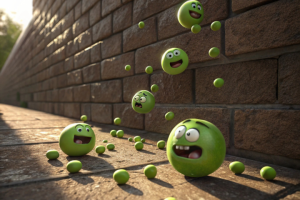 Об стенку горох