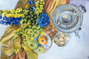 натюрморт с самоваром