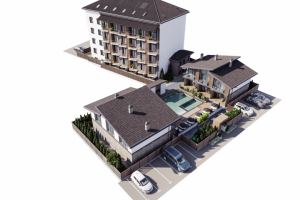 Проектирование и визуализация гостевых домов при гостинице