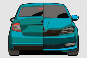 Отрисовка векторного автомобиля