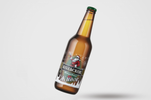 Новогодняя этикетка для пива