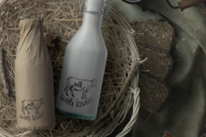 Логотип для фермерской молочной продукции