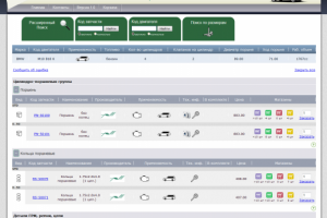 База данных автомобильных запчастей